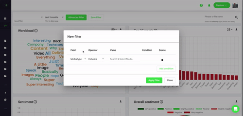 Advanced data filtering in Explore Insights