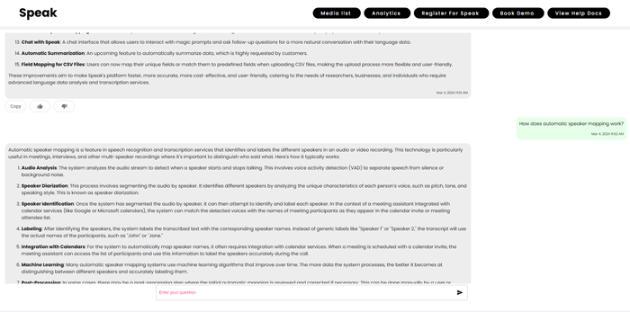 Chat with your data is live