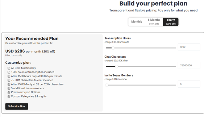 Personalized plan recommendations