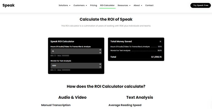 Return on investment calculator