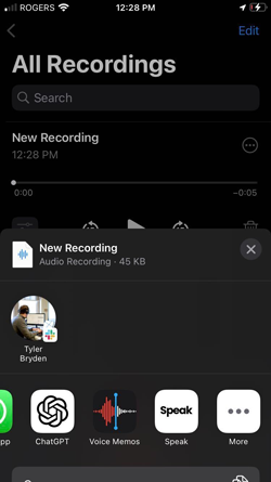 Share to Speak on iOS