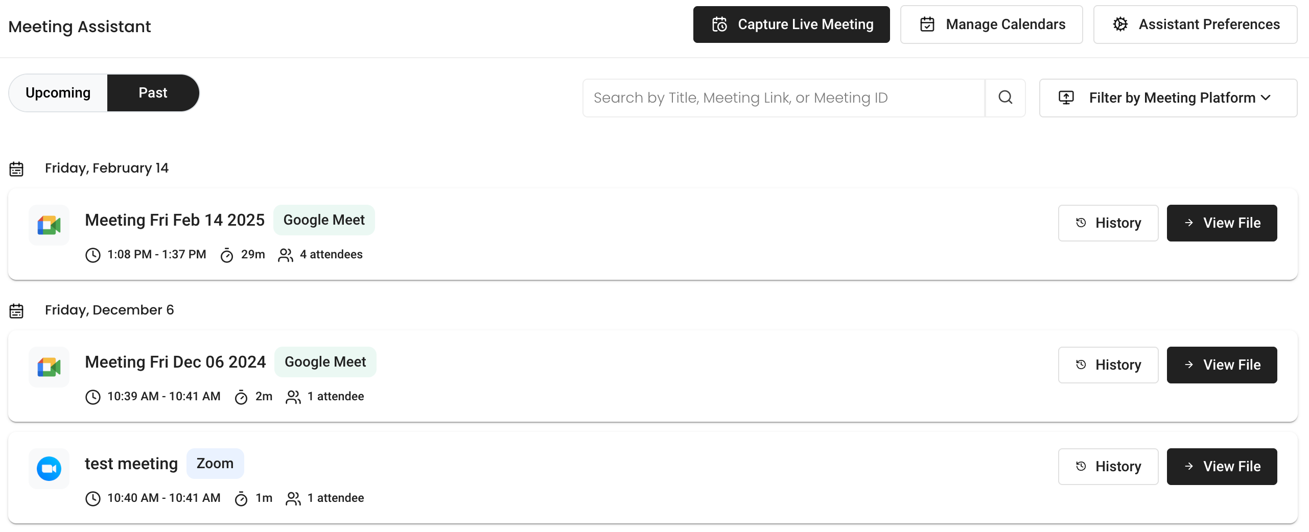 Better meeting assistant experience