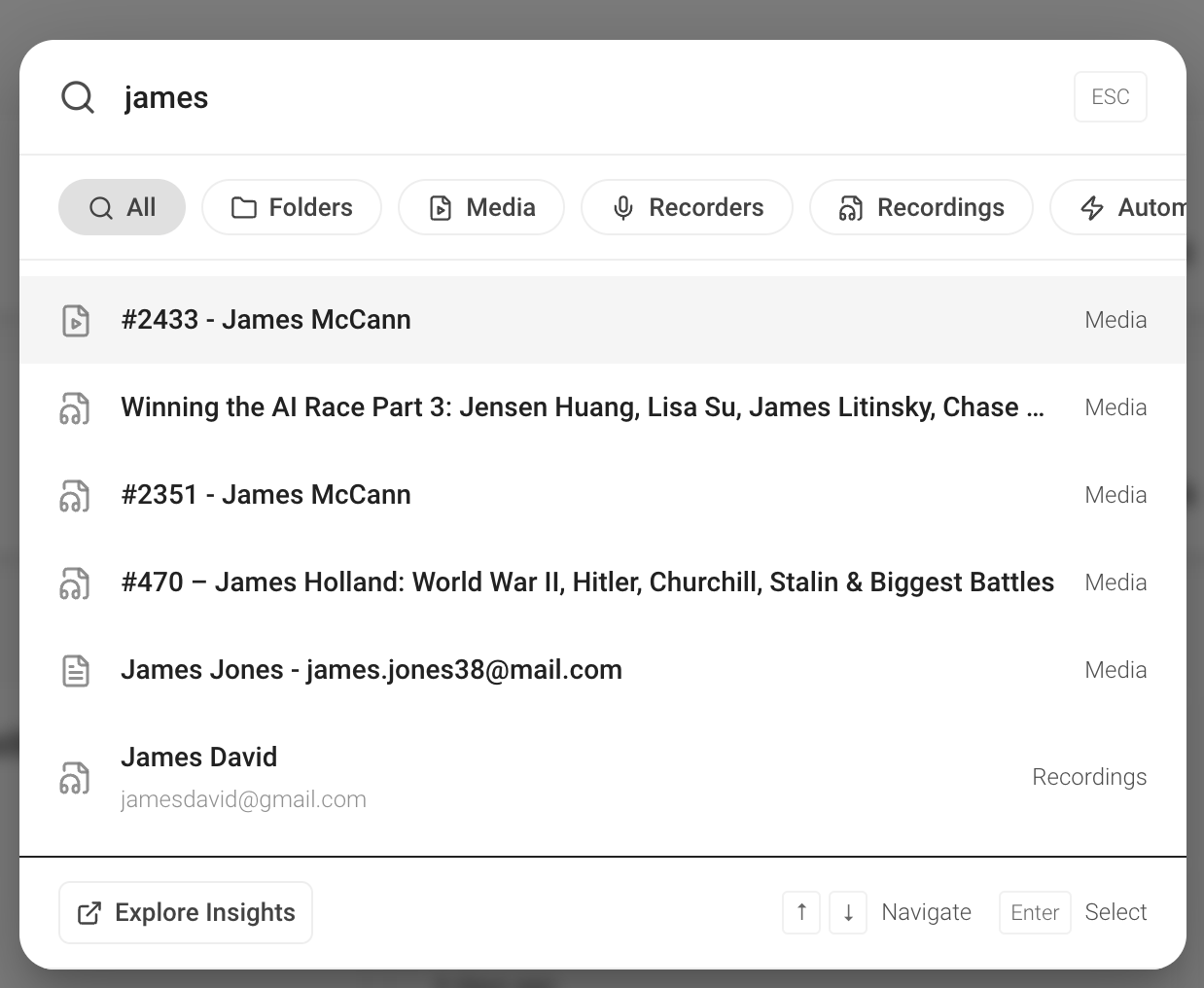 Intelligent account search